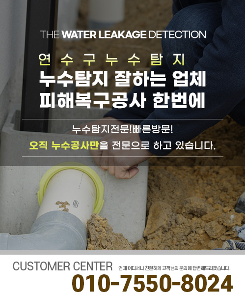 누수탐지 잘하는 업체 피해복구공사 한번에 모바일 비주얼 0